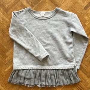 Girl’s Crewcuts Peplum Sweatshirt